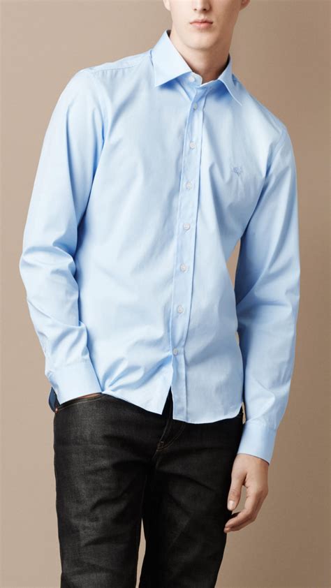 pale blue burberry shirt|original Burberry shirt.